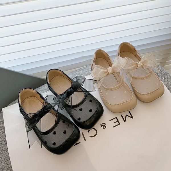 

flat shoes baby girls princess tulle bow fall autumn toddler solid colors black halloween dressy dance performance flats, Black;grey