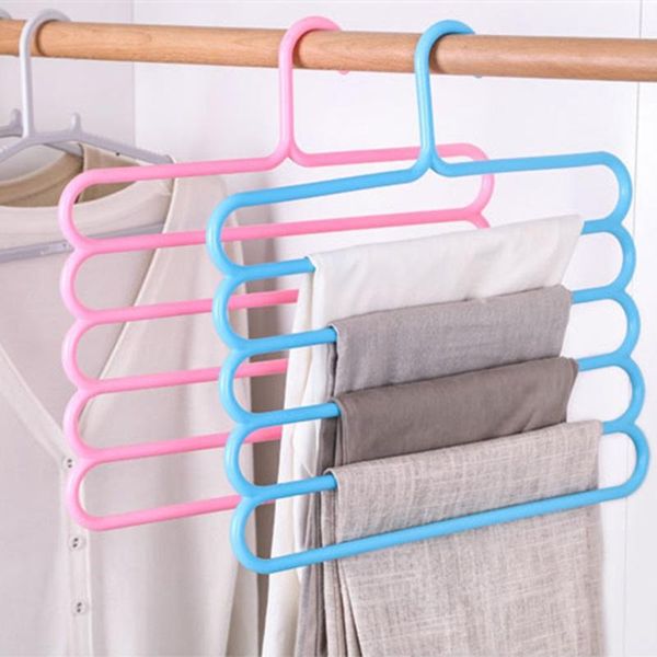 

hangers & racks non slip nordic closet multifunctional scarfs belt clothinges s shape space wardrobe multilayer organizer rack trousers