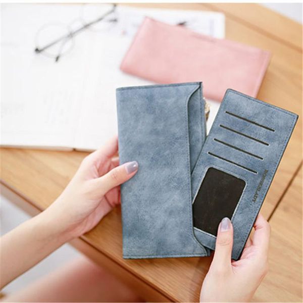 

wallets fashion leather women coin pocket zipper card holder money bags casual long ladies clutch phone wallet woman purse, Red;black