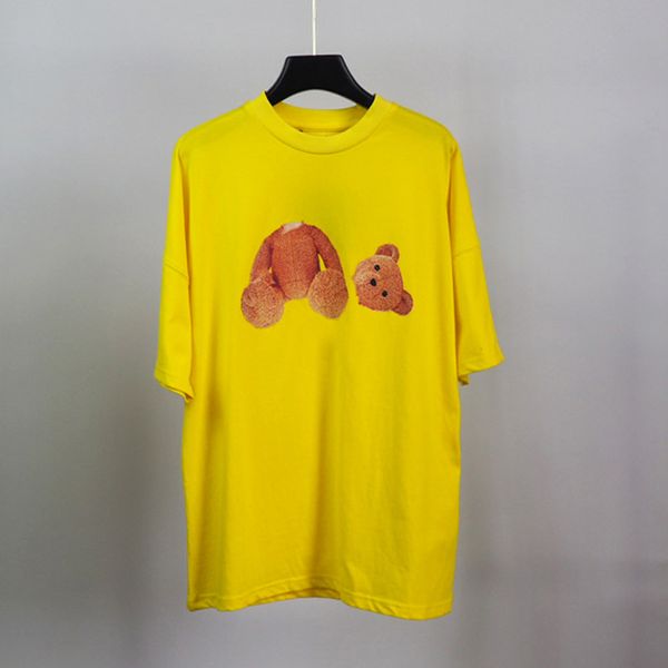 

fashion men womens t-shirts mans streetwear stylist tee guillotine bear printed short sleeve truncated bears angels classic tees beheaded be, White;black