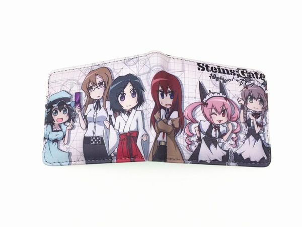 

wallets steins gate men women pu wallet coin purse id/ holder, Red;black