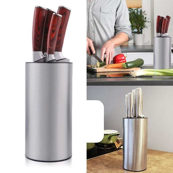 

hooks & rails multi functional stainless steel vertical knife holder round design tool saves space easy clean kitchen tools