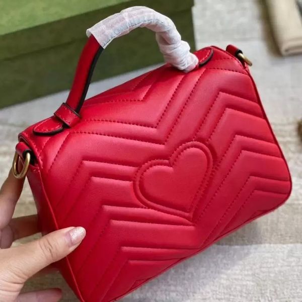 

wf women luxurys designer marmont bag handbags fashion single shoulder love wavy pattern leather messenger handbag chain leisure bags purse