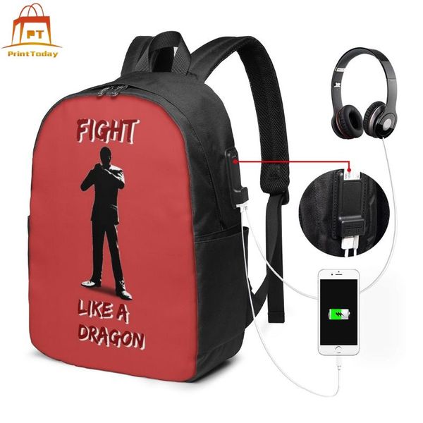 

backpack yakuza backpacks student pattern bag trend school multifunctional bags
