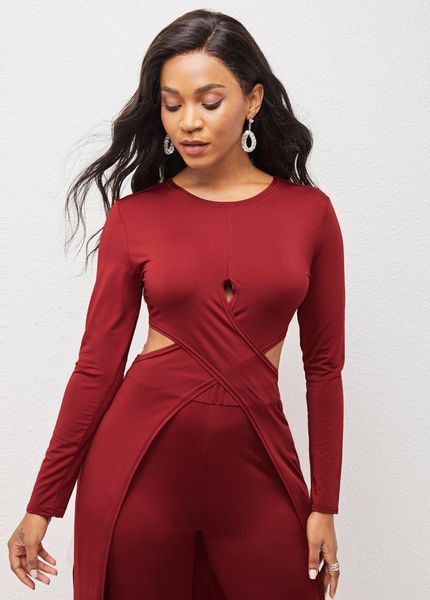 

women's two piece pants two-piece leggings cross-cut cloak sweater solid color design sense, White