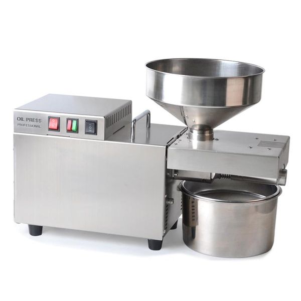 

commercial flaxseed peanut oil extractor automatic electric stainless steel cold and press maker machine for home pressers