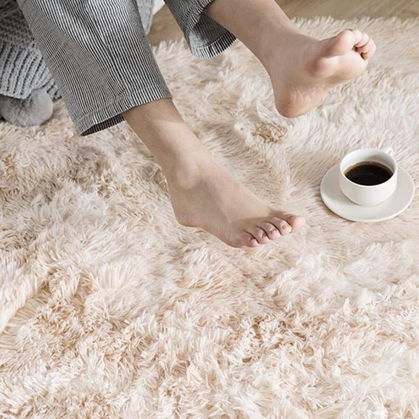 

carpets floor carpet 180x100cm multicolored fluffy rugs mat el sofa anti-skid area rug home decoration dining room warm shaggy