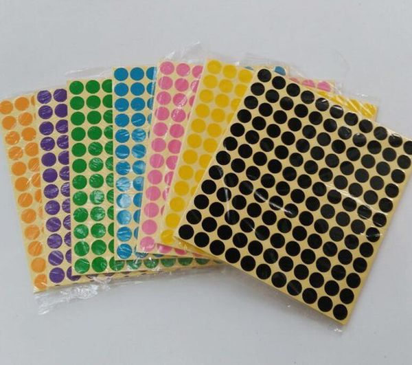 

gift wrap 15 sheets/pack dot sticker 6mm 8mm 10mm 13mm 16mm 19mm 25mm 32mm 50mm 100mm circle round color coded adhesive label