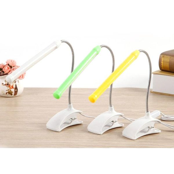 

book lights desk lamp 5v usb child read light flexible with clip for children bedroom reading shadeless led