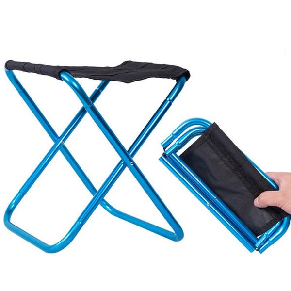 

outdoor pads folding stool portable light aluminium seat train travel picnic fishing tools chair home camping garden bbq furniture