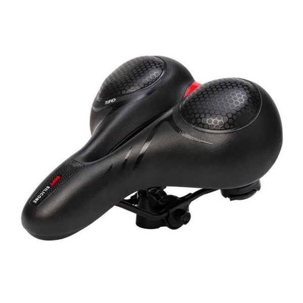 

bike saddles seat cushion -bicycle for men women with dual absorbing ball memory foam waterproof wide bicycle saddle