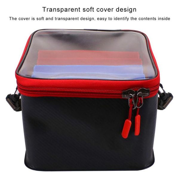 

fishing accessories explosion portable box 48 grids bait hook storage double-sided high-strength tackle