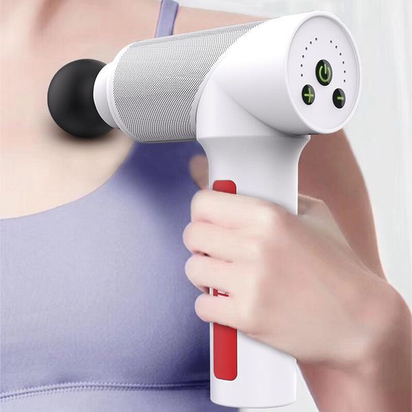 

mini massage gun muscle stimulator deep tissue vibrating massager device body relaxation slimming shaping pain relief fascia