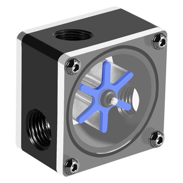 

lapcooling pads flow meter indicator, g1/4 threaded 6 impeller 3 ways for pc computer water system