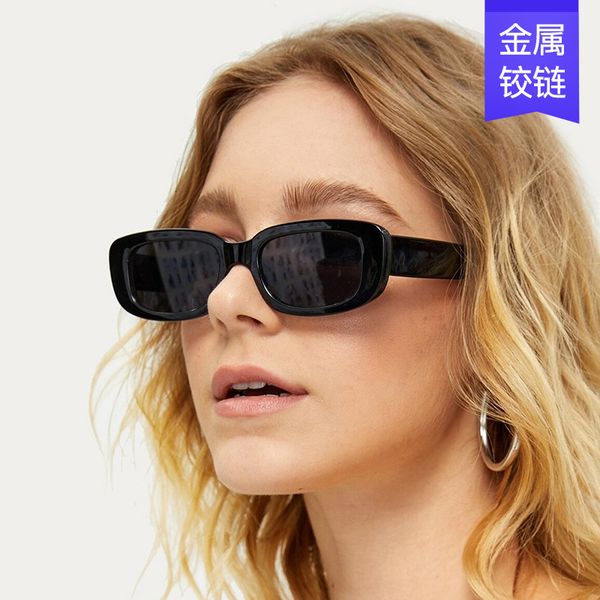 

trend small square jelly color frame fashion street po sunglasses women