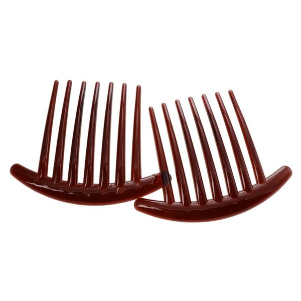 

hair brushes 2pcs comb pin accessories plastic women lady fashion brown, Silver