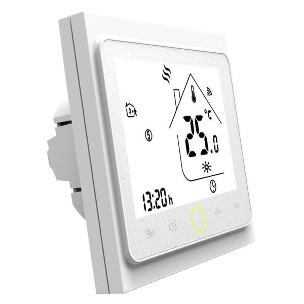 

smart home control wifi thermostat underfloor heating temperature controller lcd touch screen backlight works with alexa google
