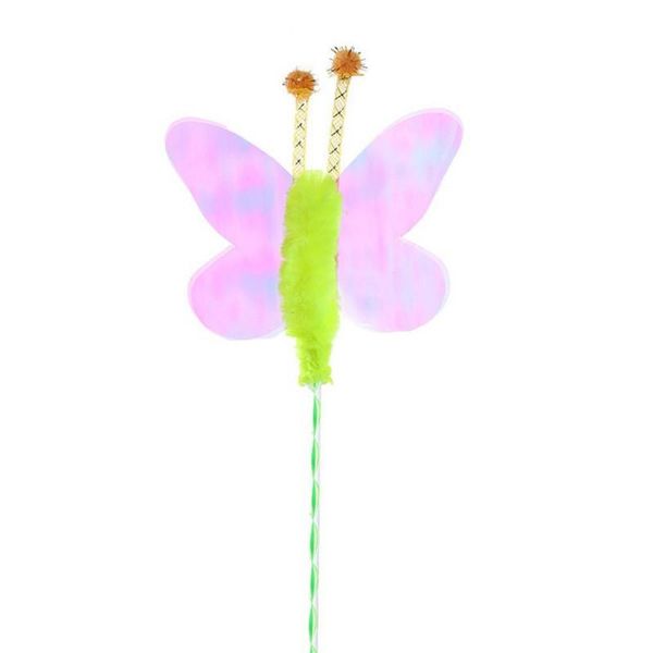 

cat toys pet sequin feather funny stick fairy butterfly dragon puzzle interactive toy four ball