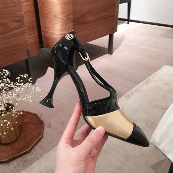 

2021 good quality fashion women luxurys designers shoes designer sandals womens luxury high heels sandal dress shoess with box size 35-40 -g, Black