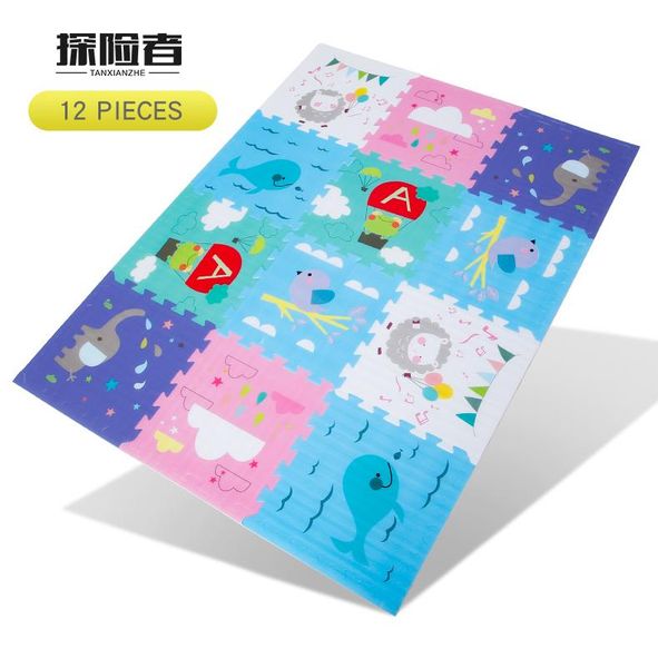 

thickness mat baby puzzle play carpet foam waterproof 58*58*2cm children's crawling pad floor 0308 outdoor pads