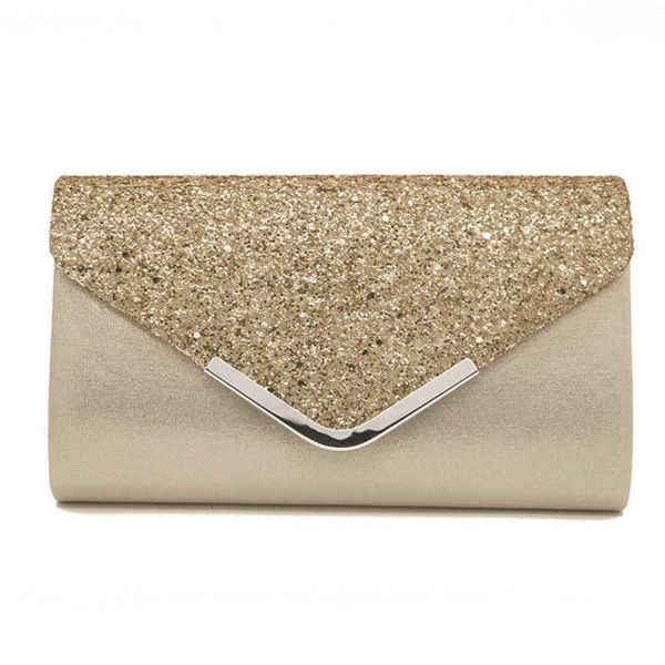 

2021 fashion pu sequin dinner makeup bag evening hand bag