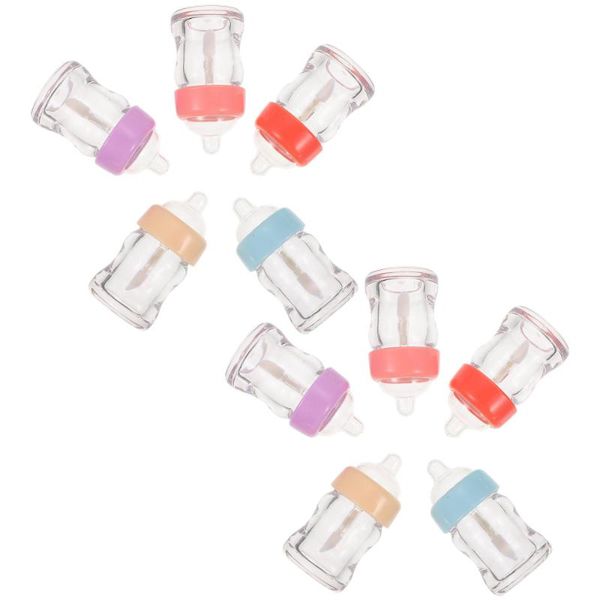 

storage bottles & jars 10pcs feeding-bottle shaped labial glair lip gloss empty
