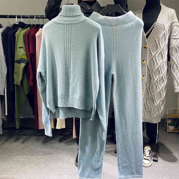 

pants Elegant woman two-piece suit sleeve tops long legged training, White