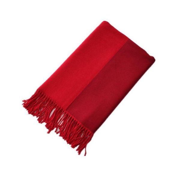 

scarf female spring autumn double-sided color matching fashion blanket shawl korean imitation cashmere long thick foulard scarves, Blue;gray