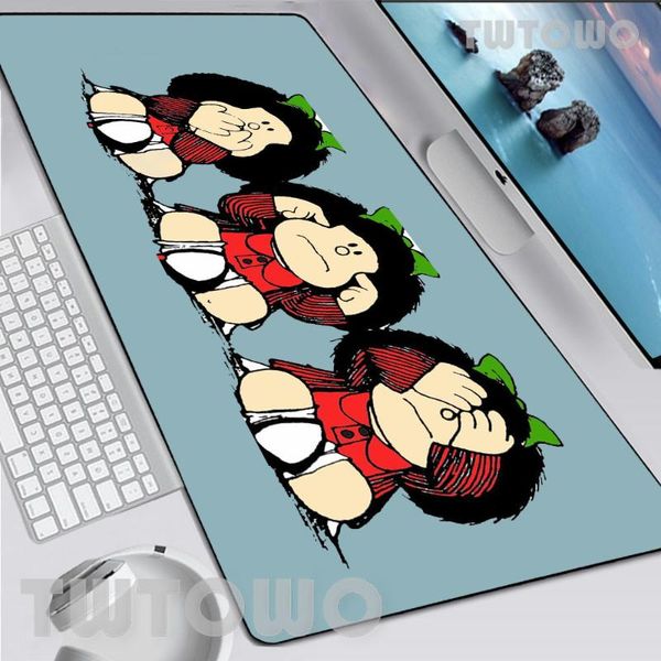 

mouse pads & wrist rests mafalda large size mat art gamer lovely cartoon natural rubber anime carpet home mousepad deskpad mousepads
