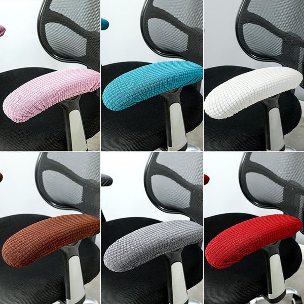 

chair covers 1 pair stretch office armrest waterproof computer arm cover elastic boss swivel elbow rest case