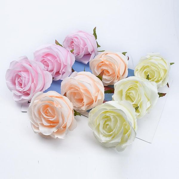 

50/100 pieces wedding car bridal accessories clearance household products home decor christmas craft artificial flowers decorative & wreaths