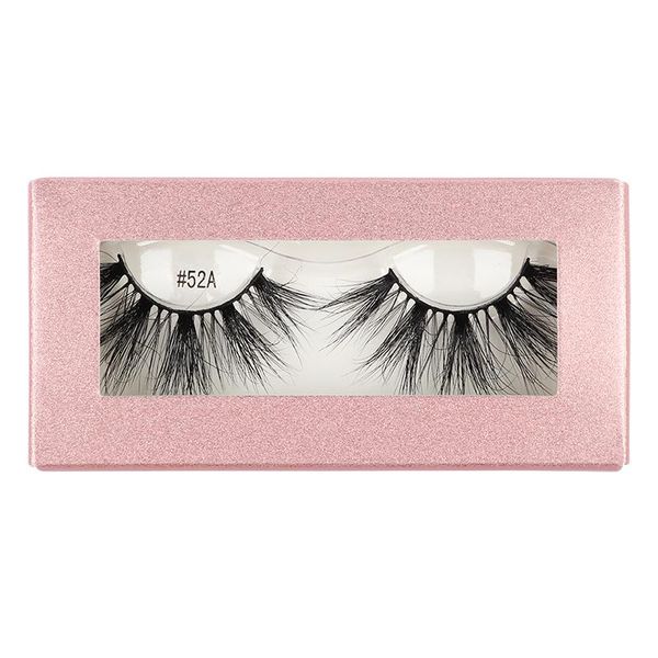 

false eyelashes 1 pair of exaggerated with 21mm 3d thick mink hair curled long