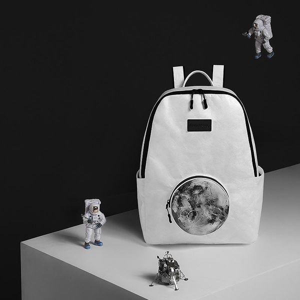 

school bags environmentally waterproof ultra-light tear-resistant dupont paper bag washable backpack middle students