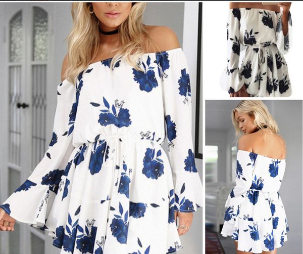 

one shoulder backless print dress, Black;gray