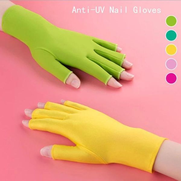 

nail art kits protection fingerless gloves soft and lightweight anti-uv radiation led drying lamp professional tool accessories