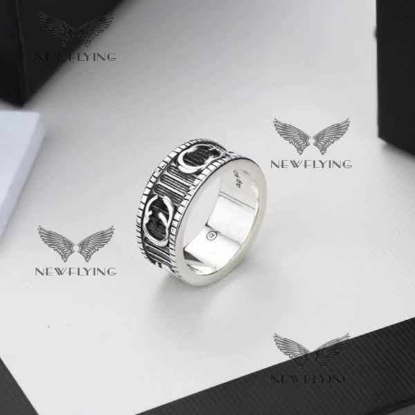 Летающие классические мужчины и женские любовники кольцо 925 стерлингового серебра серебро подарок ретро оригинальное очарование любви кольцо