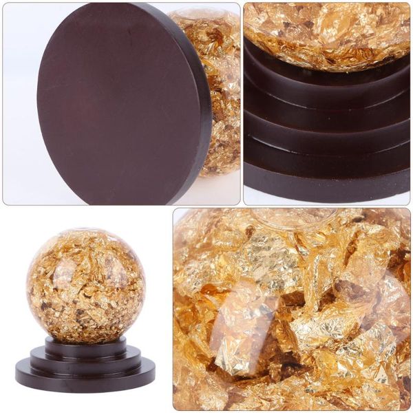 

1pc crystal decor deskornament decorative craft (golden) novelty items