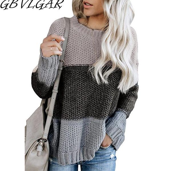 

women's sweaters plus size loose coarse wool knitted sweater women jumpers long sleeve female pullovers casual winter striped, White;black