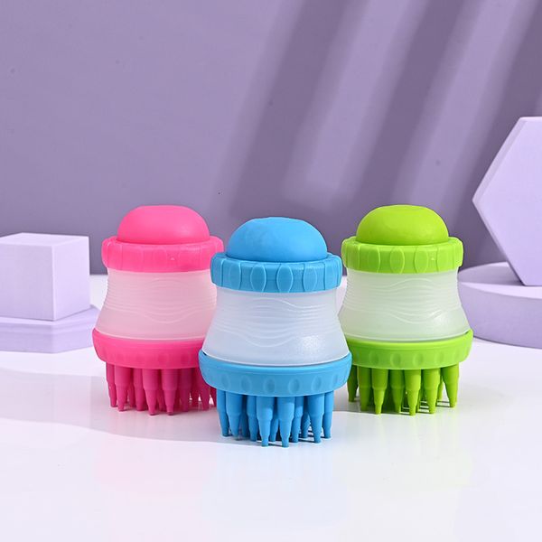 

sile soft dog bath cat massage brush pet suppli comb