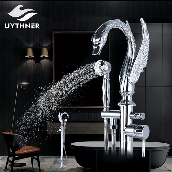 

contemporary chrome tub mixer tap two model switch bathroom faucet floor mount single handle hole brass handshower shower sets