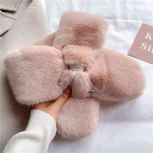 

scarves scarf female autumn and winter soft fur korean lovely aging wool scarf warm ins imitation rabbit hair collar, Blue;gray