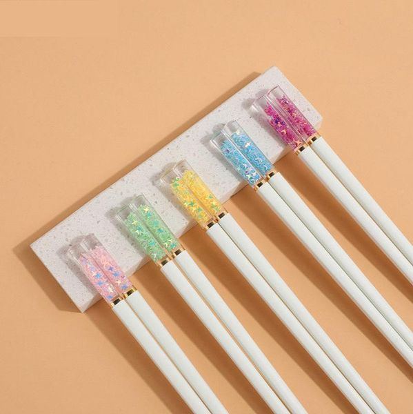 

chopsticks 1 pair of amber cherry blossom chinese non-slip high temperature home sushi bar hash kitchen tools tableware