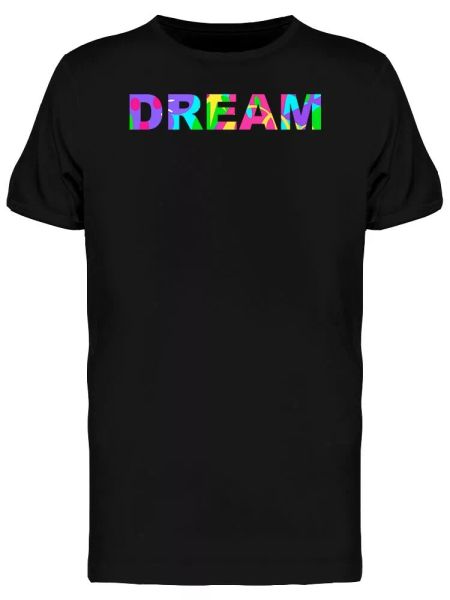 

colorful dream men's tee -image by shutterstock, White;black