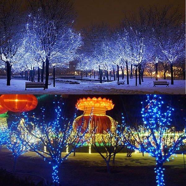 

solar lamps 200led led lamp light outdoor lighting garland christmas trees string fairy lights waterproof for wedding garden