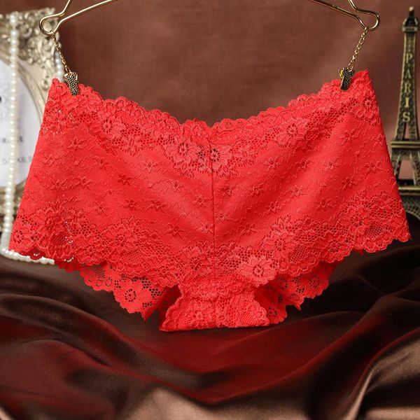 

women's panties women lace floral underwear low-waist hollow female briefs hip lift seamless underpants lady lingerie g-string, Black;pink