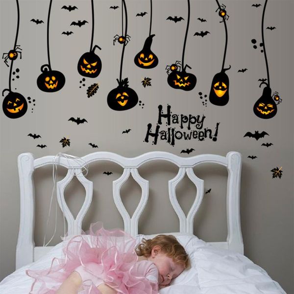 

wall stickers halloween window clings decorations waterproof non-stick decals for glass walls windows