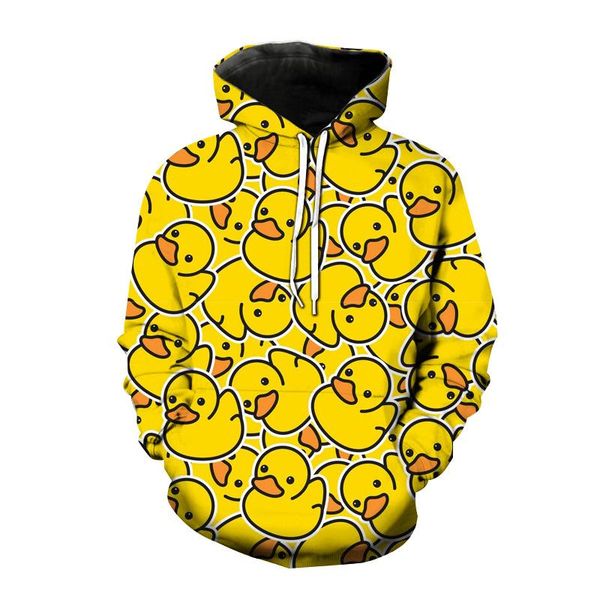 

men's hoodies & sweatshirts 3d printing hoodie duck streetwear women's fashion sweatshirt harajuku clothing, Black