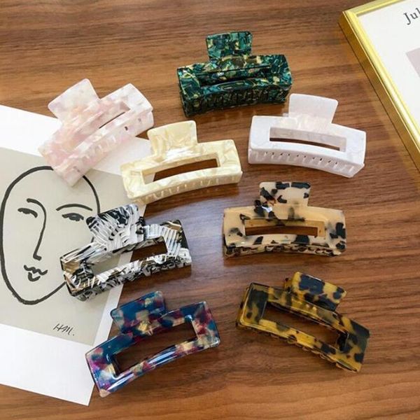 

acetate acrylic korean hair clips girls hairpins crab clamp accessories for women 2021 banana grips slid1