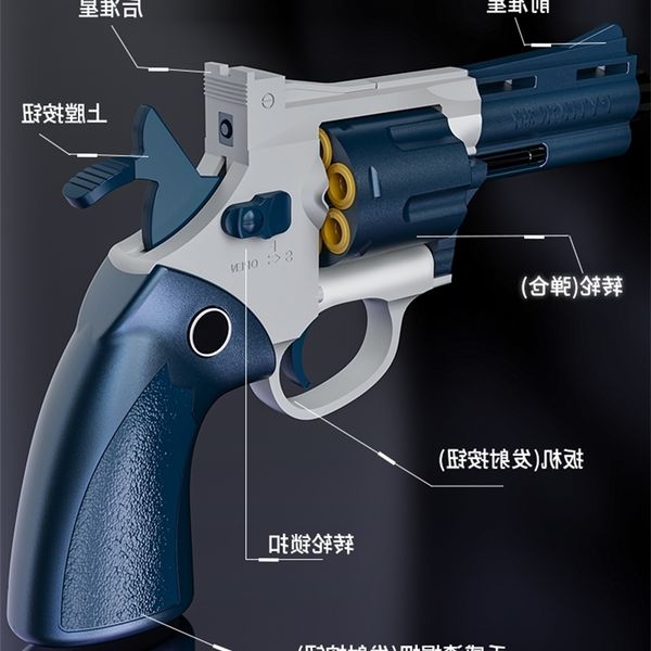 

23zp5 left wheel soft bullet 357 simulation detachable smashing children's toy small gun boy model hand grab