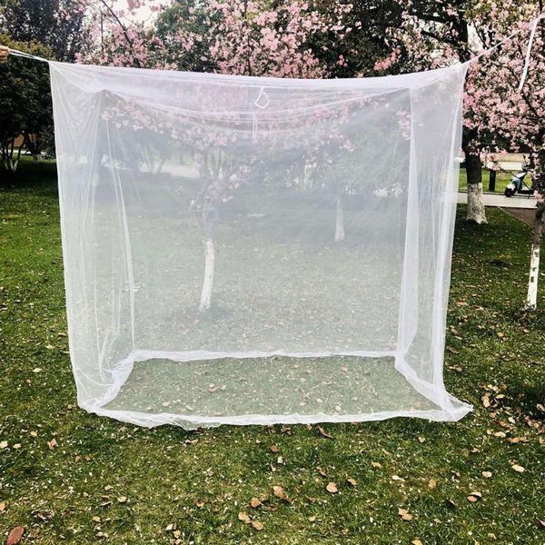 

portable large white camping mosquito net indoor outdoor netting insect tent